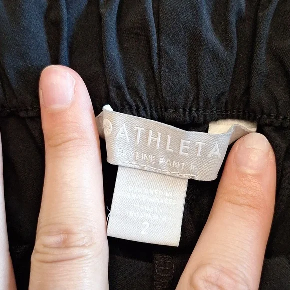 Athleta Black Skyline Pant Size 2 - Picture 5 of 5